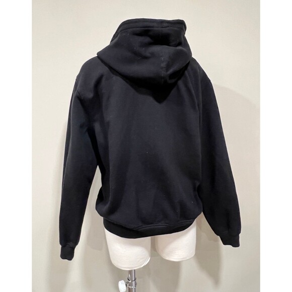 Kids Black NFL Steelers Hoodie Sweatshirt Jacket Coat Windbreaker Sz: xl 16/18 - Picture 3 of 5